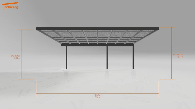 #DE Schweng Pultdachcarport S400 (ID bkpjb2)