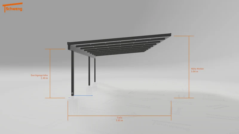 #DE Schweng Pultdachcarport S400 (ID bkpjb2)
