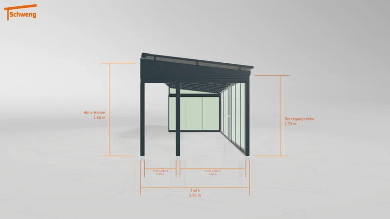 #DE Schweng Terrassenüberdachung S400 (ID 2q8bdq)