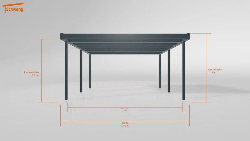 #DE Schweng Flachdachcarport C600+ (ID 85pm8x) #MTG