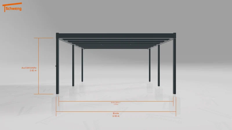 #DE Schweng Flachdachcarport C600+ (ID 85pm8x) #MTG