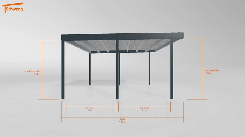 #DE Schweng Flachdachcarport C600+ (ID 85pm8x) #MTG