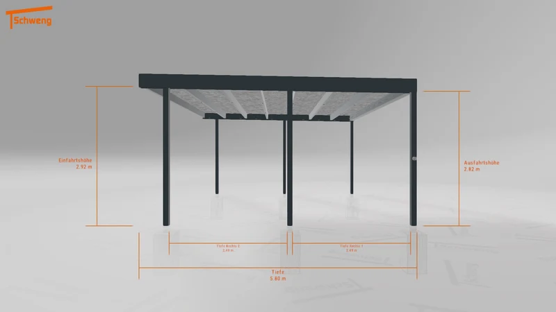 #DE Schweng Flachdachcarport C600+ (ID 85pm8x) #MTG