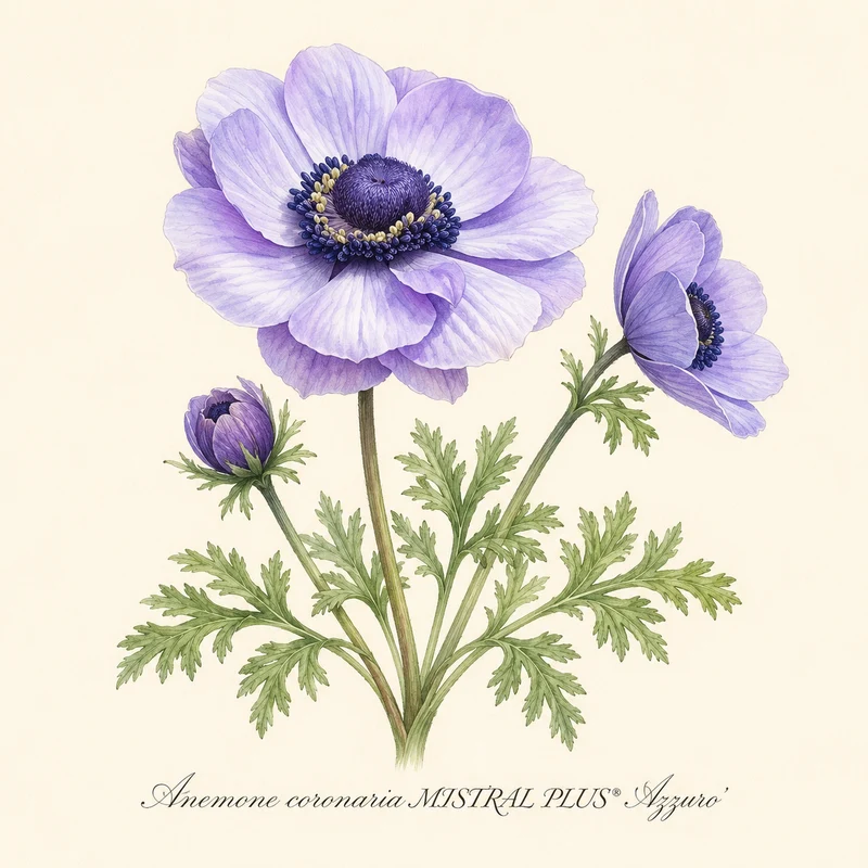 Anemone coronaria MISTRAL PLUS® ‘Azzuro‘ -Italienische Kronen-Anemone