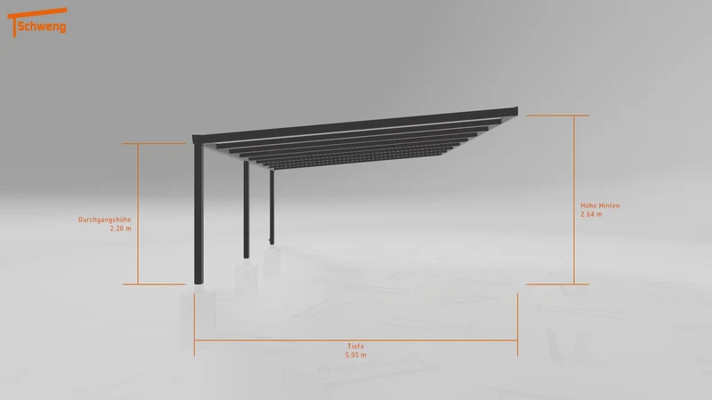 #DE Schweng Terrassenüberdachung S400 (ID 77b5yx)