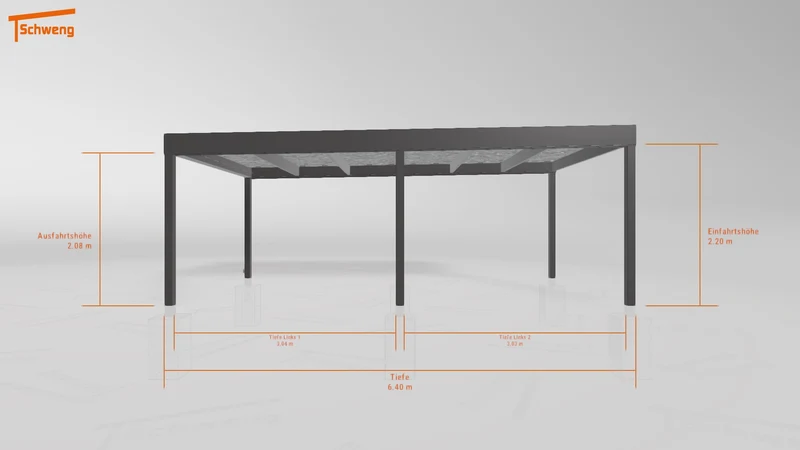 #DE Schweng Flachdachcarport C600 (ID k2jr25) #MTG