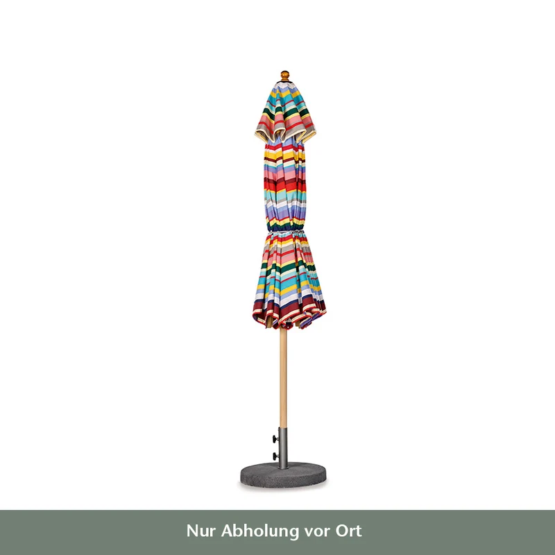 Weishäupl | Acryltuch Sonnenschirm 'Klassiker Multicolor' mit Flaschenzug Ø 300 cm