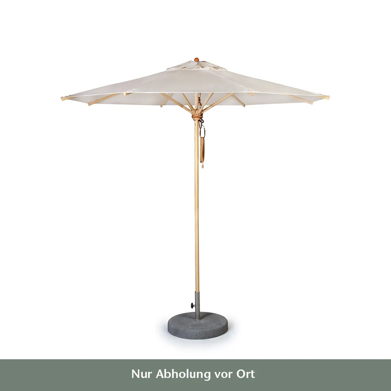 Weishäupl | Acryltuch Sonnenschirm 'Klassiker Natur' mit Flaschenzug Ø 300 cm