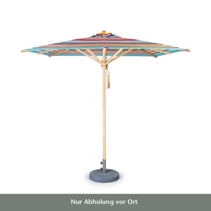 Weishäupl | Acryltuch Sonnenschirm 'Klassiker Multicolor' mit Flaschenzug & Knick Ø 250 cm