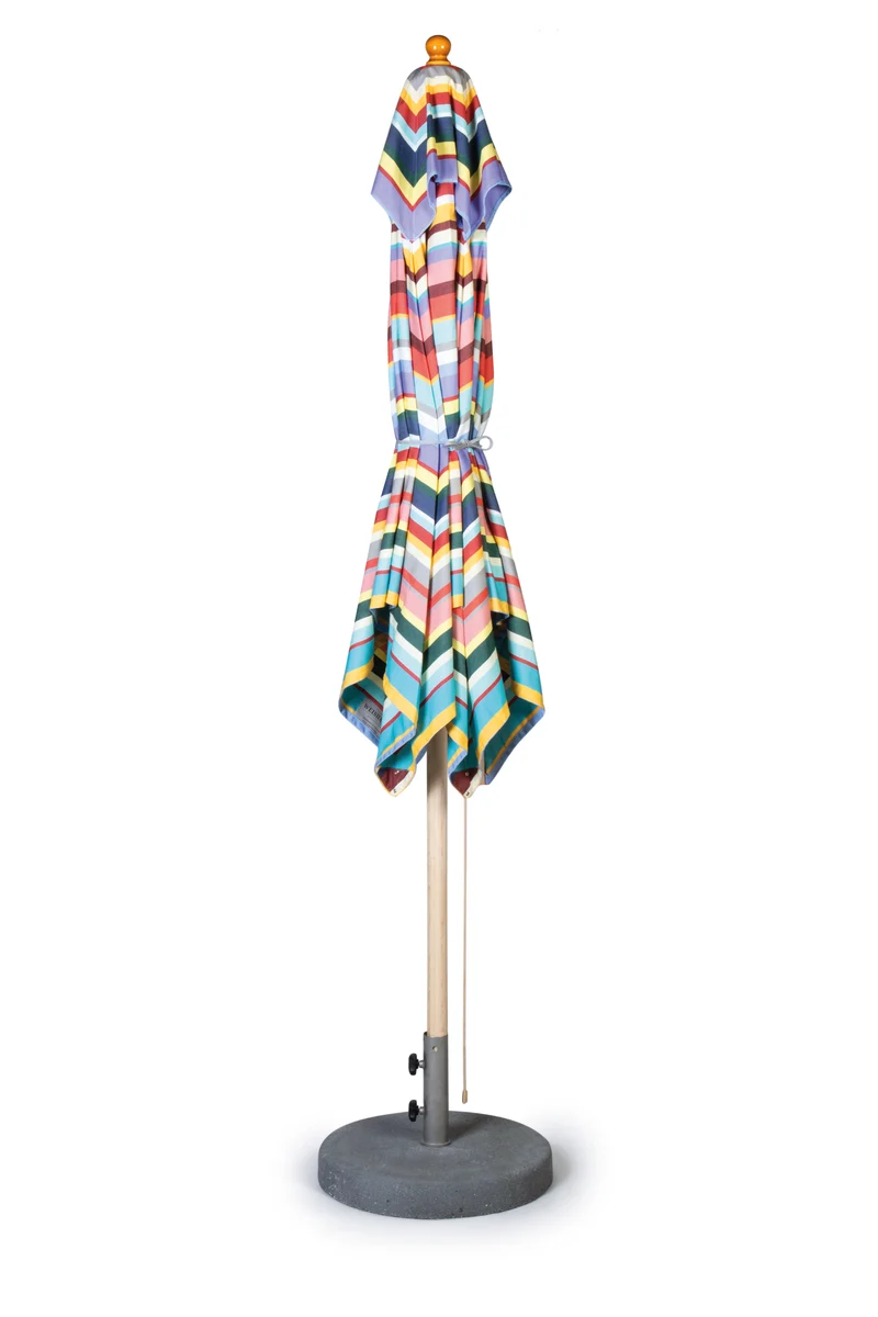 Weishäupl | Acryltuch Sonnenschirm 'Klassiker Multicolor' mit Flaschenzug & Knick Ø 250 cm