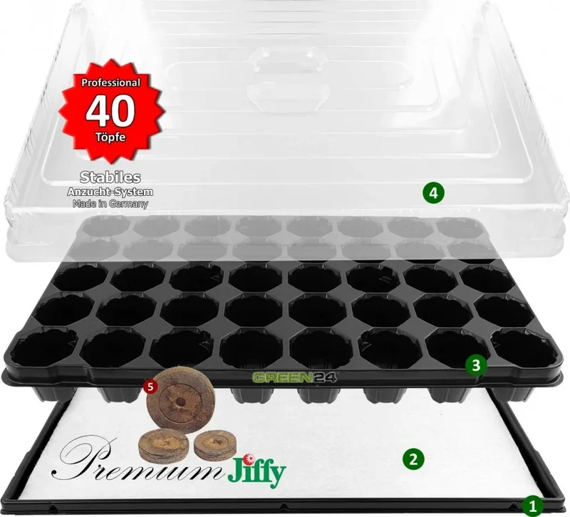 PRO40 Jiffy – Anzuchthaus mit 40 Jiffy 44 mm