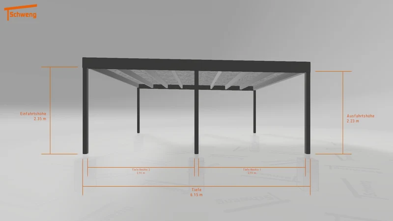 #DE Schweng Flachdachcarport C600+ (ID 2q8zkv) #MTG