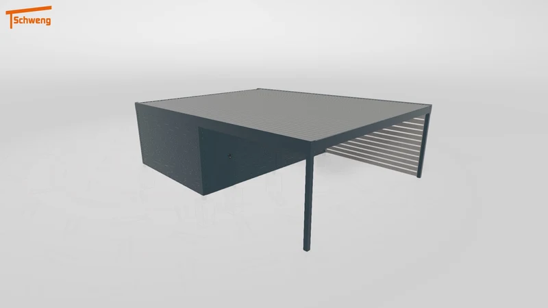 #DE Schweng Flachdachcarport C600+ (ID mj2n59) #MTG