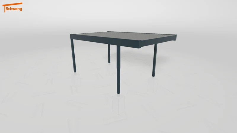 #DE Schweng Flachdachcarport C600 (ID zbwzjw)