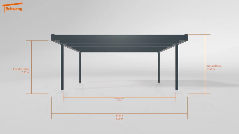#DE Schweng Flachdachcarport C600 (ID w3x87y) #MTG