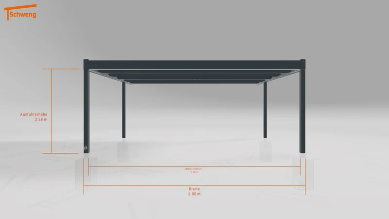 #DE Schweng Flachdachcarport C600 (ID w3x87y) #MTG