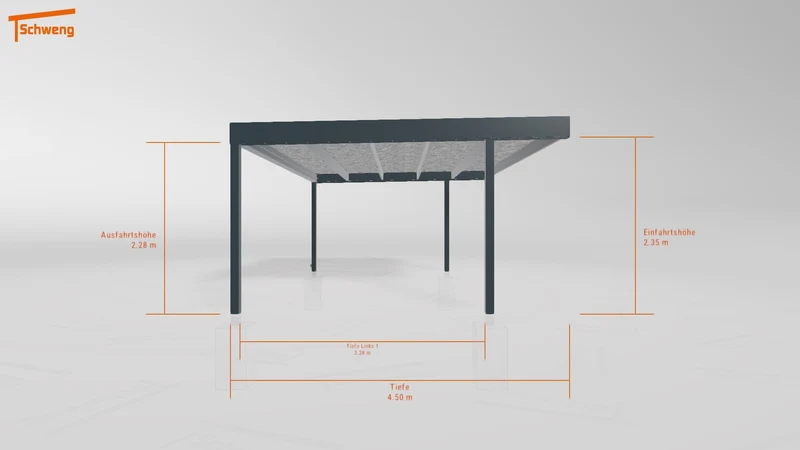 #DE Schweng Flachdachcarport C600 (ID w3x87y) #MTG