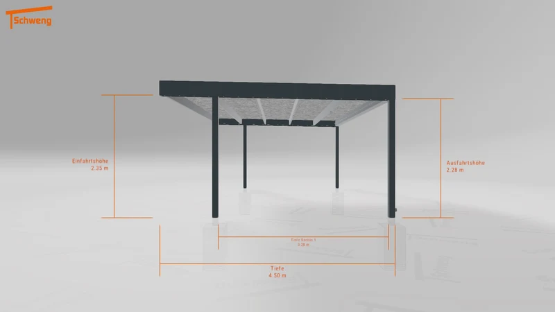 #DE Schweng Flachdachcarport C600 (ID w3x87y) #MTG