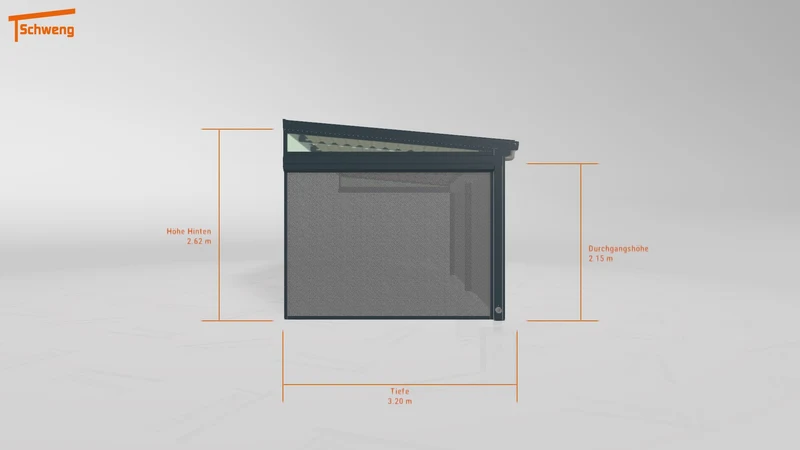 #DE Schweng Terrassenüberdachung S350 (ID 77bnqq)