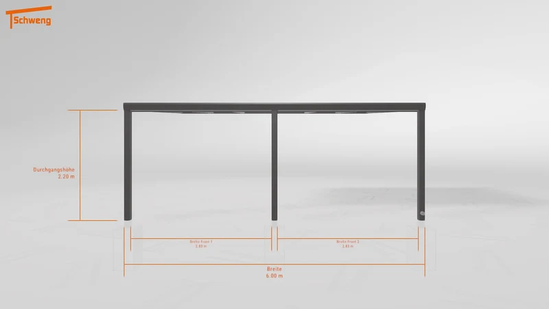#DE Schweng Pultdachcarport S400 (ID qdv4jp)