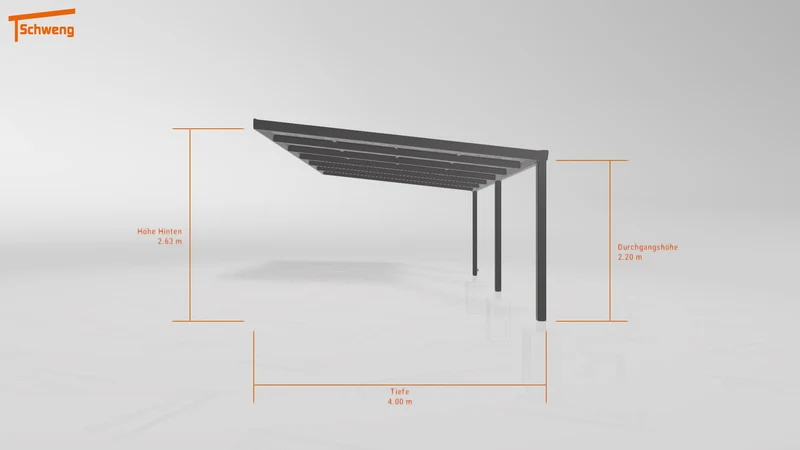 #DE Schweng Pultdachcarport S400 (ID qdv4jp)