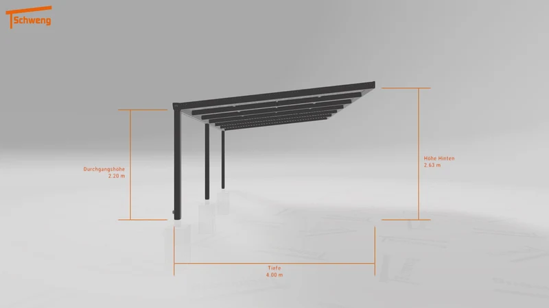 #DE Schweng Pultdachcarport S400 (ID qdv4jp)