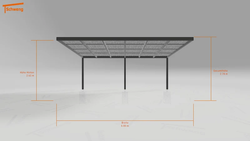 #DE Schweng Pultdachcarport S400 (ID zbwz5w)