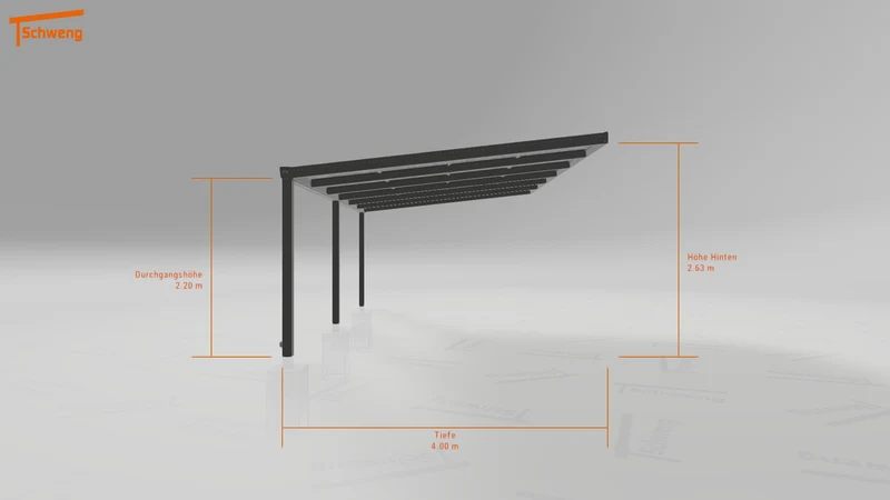 #DE Schweng Pultdachcarport S400 (ID zbwz5w)
