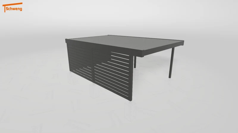 #DE Schweng Flachdachcarport C600+ (ID 42wbx2) #MTG
