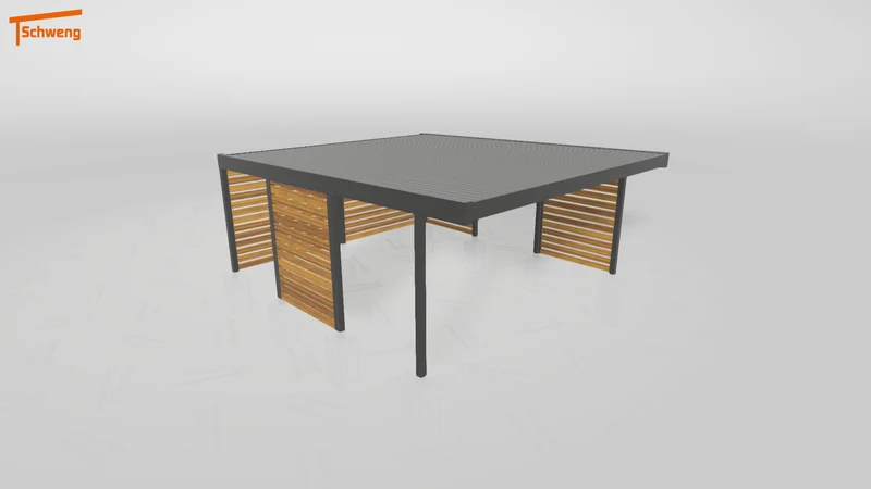 #DE Schweng Flachdachcarport C600 (ID v47x2x) #MTG