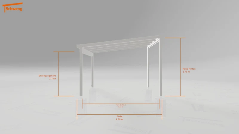#DE Schweng Terrassenüberdachung S400 (ID 5mzp78)