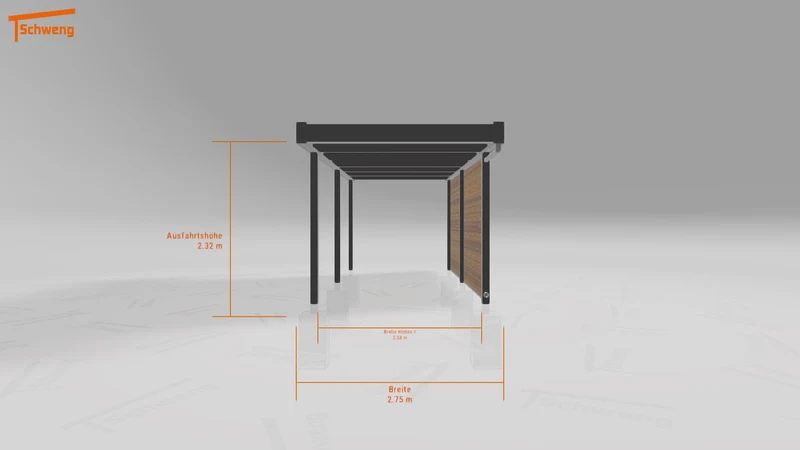 #DE Schweng Flachdachcarport C600 (ID pbpr54) #MTG