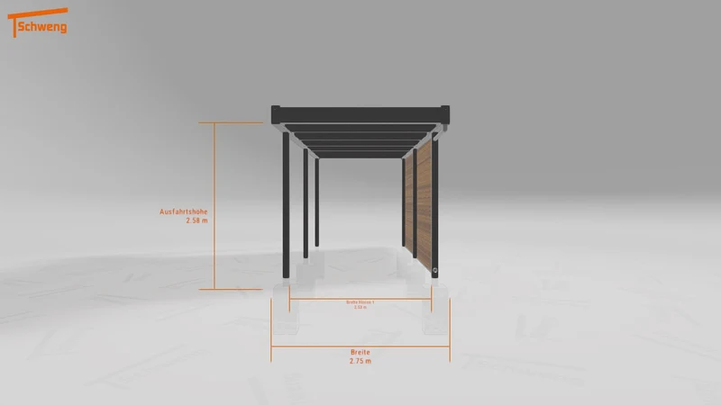 #DE Schweng Flachdachcarport C600 (ID zbwz9m) #MTG