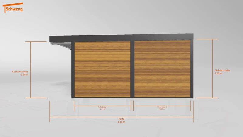 #DE Schweng Flachdachcarport C600 (ID zbwz9m) #MTG