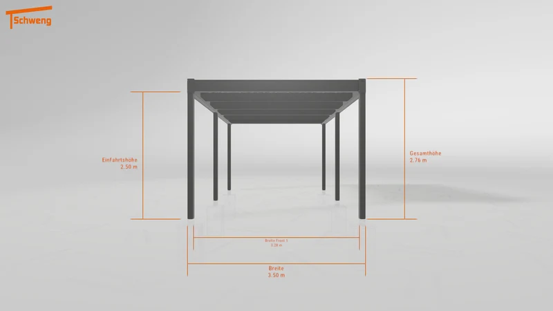 #DE Schweng Flachdachcarport C600 (ID g75wr8)