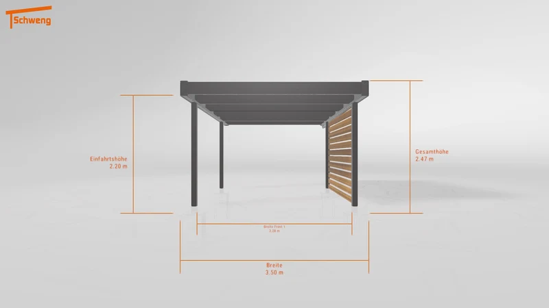 #DE Schweng Flachdachcarport C600 (ID v47xzg) #MTG