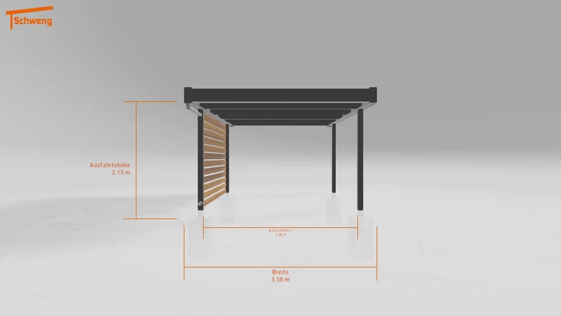 #DE Schweng Flachdachcarport C600 (ID v47xzg) #MTG