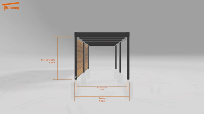 #DE Schweng Flachdachcarport C600 (ID 85pkqw) #MTG
