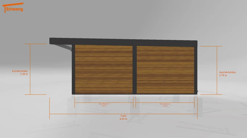 #DE Schweng Flachdachcarport C600 (ID 85pkqw) #MTG