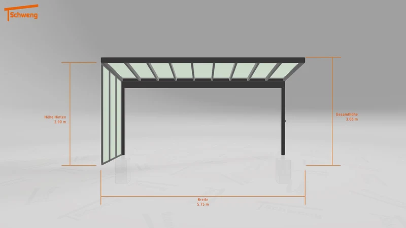 #AT Schweng Terrassenüberdachung S400 (ID ygjwrb)