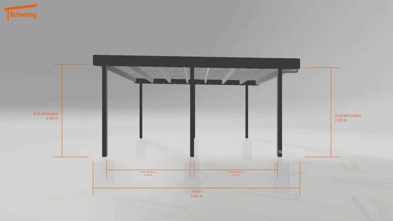 #DE Schweng Flachdachcarport C600+ (ID rjn94k) #MTG