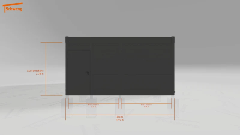 #DE Schweng Flachdachcarport C600+ (ID 2q8z3y) #MTG