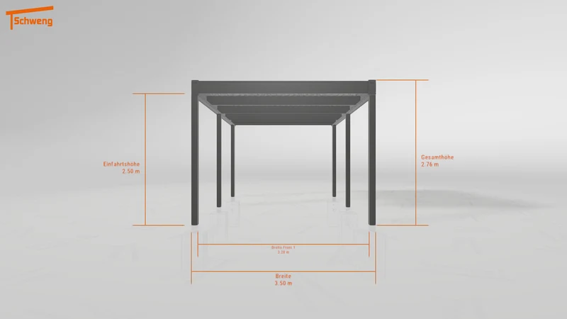 #DE Schweng Flachdachcarport C600 (ID 33jmdp)