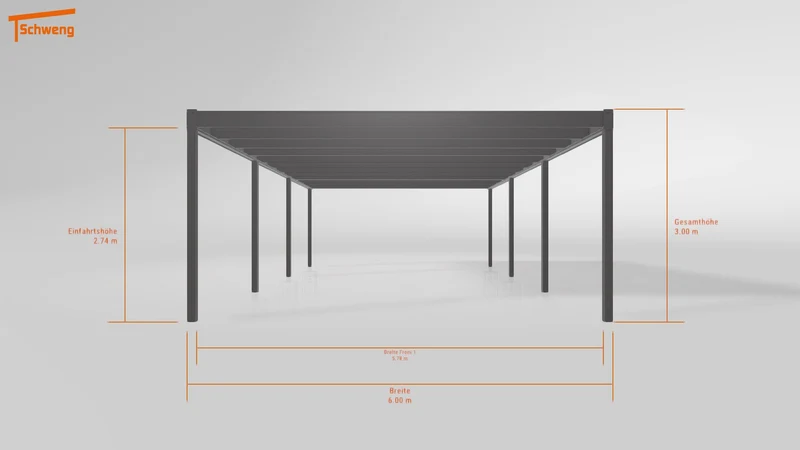 #DE Schweng Flachdachcarport C600 (ID 77bnpz) #MTG