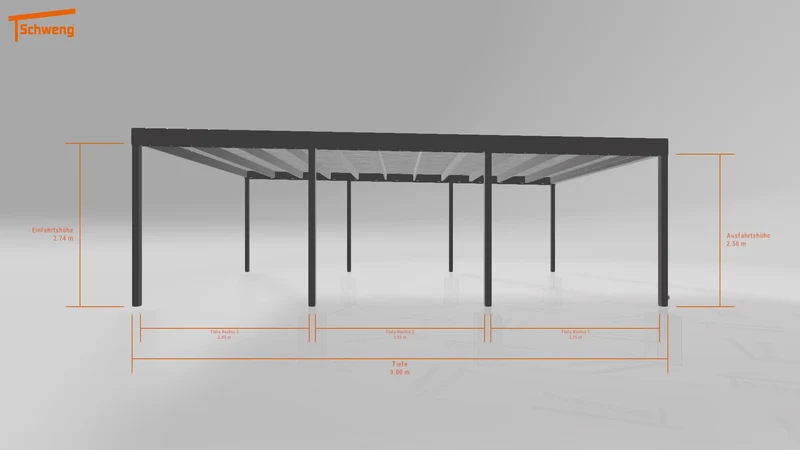 #DE Schweng Flachdachcarport C600 (ID 77bnpz) #MTG