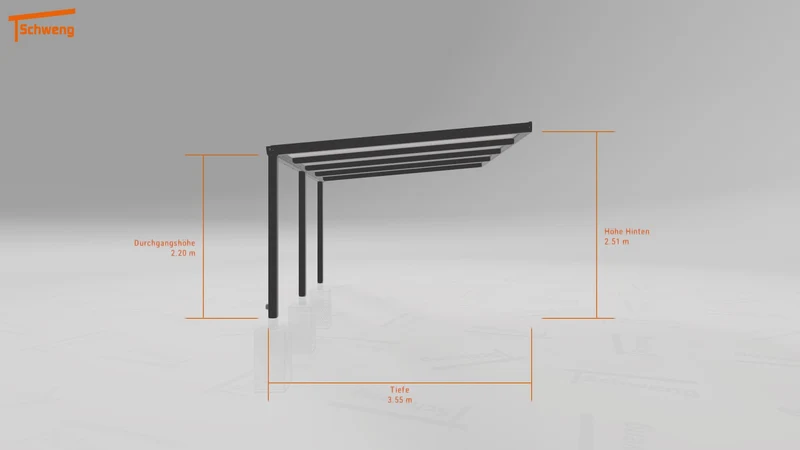 #DE Schweng Terrassenüberdachung S350 (ID n5mkgv)