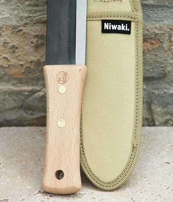 Niwaki | 'Hori Hori' multifunktionales Pflanzmesser mit Schutzhülle 16.7 Klingenlänge