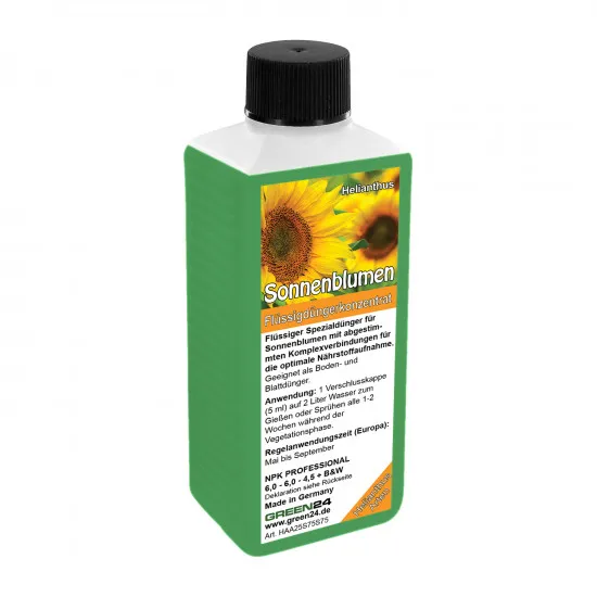 Sonnenblumen-Dünger