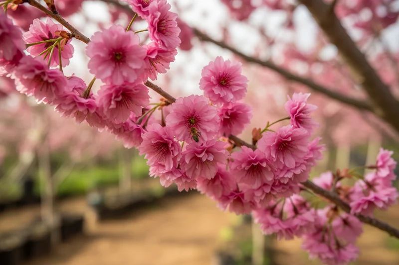Japanische Nelkenkirsche 'Kanzan' / Prunus serrulata 'Kanzan'