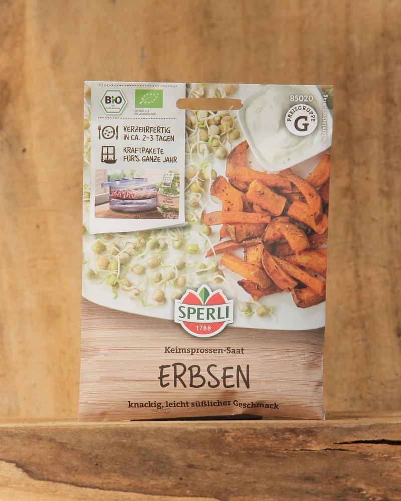 Sperli's | Bio Keimsprossen Saatgut 'Erbsen'